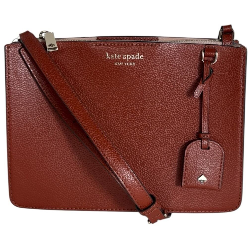 Kate Spade Eva Chestnut Leather Crossbody Bag